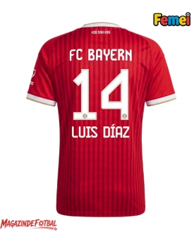 Bayern Munich Luis Diaz #14 Tricou Fotbal Replică 2026-27 Femei Acasa Bayern Munich Luis Diaz #14 Tricou Fotbal Replică 2026-27 Femei Acasa
